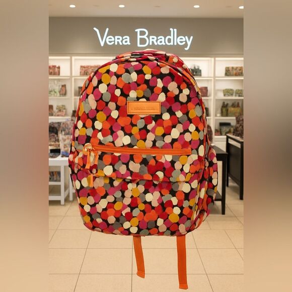 Vera Bradley Handbags - Vera Bradley Multicolor Dot Backpack